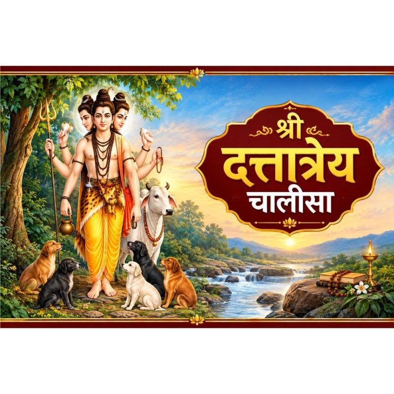 Shri Dattatreya Chalisa (श्री दत्तात्रेय चालीसा) (Pack of 4)